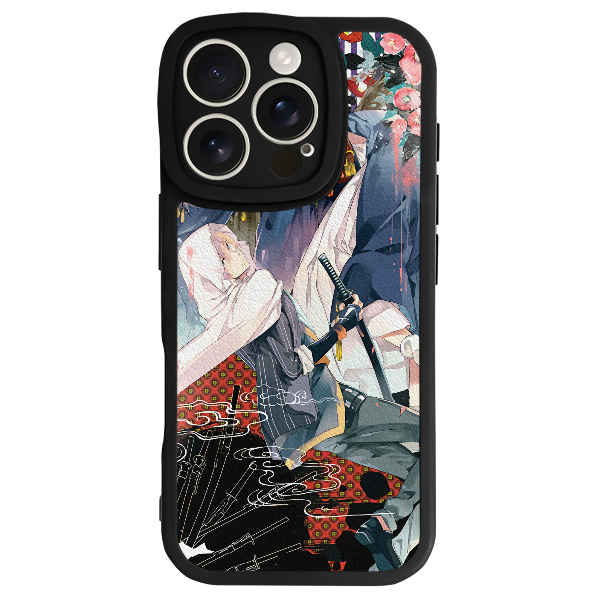 （画像用） 刀剣乱舞 Touken Ranbu 【iPhone 16シリーズ対応】シリコンスマホケース（レザー調） 材質：シリコン
